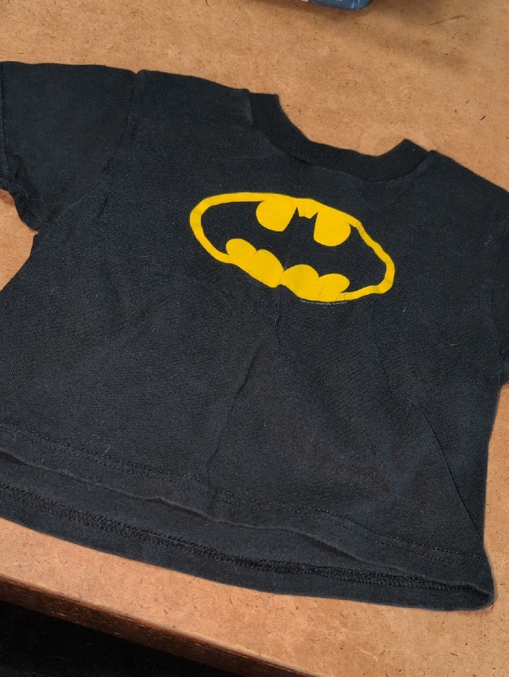 ❤️‍🔥10/$10❤️‍🔥 Vintage Boys Black Batman Logo T-Shirt Size S(4)